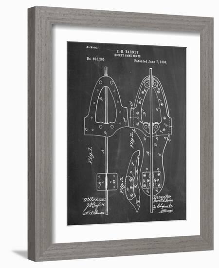 Hockey Skate Patent-null-Framed Art Print