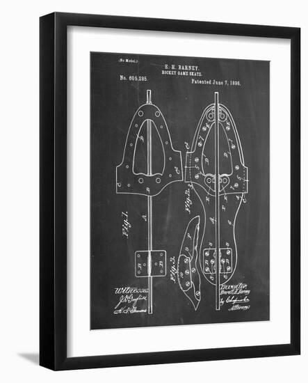 Hockey Skate Patent-null-Framed Art Print