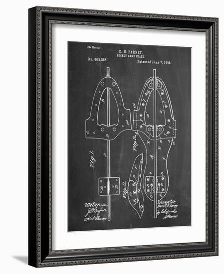 Hockey Skate Patent-null-Framed Art Print