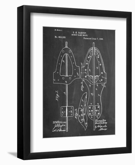 Hockey Skate Patent-null-Framed Premium Giclee Print