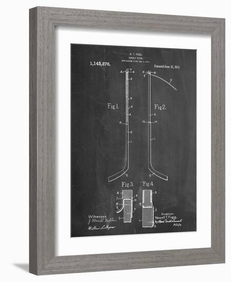 Hockey Stick Patent-null-Framed Art Print