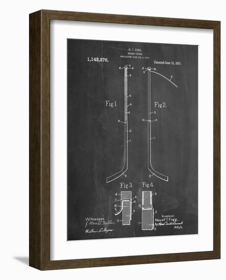 Hockey Stick Patent-null-Framed Art Print