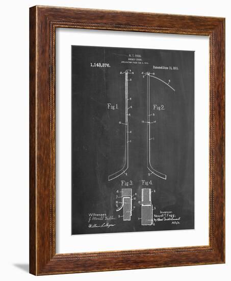 Hockey Stick Patent-null-Framed Art Print