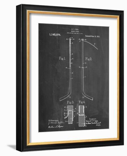 Hockey Stick Patent-null-Framed Art Print