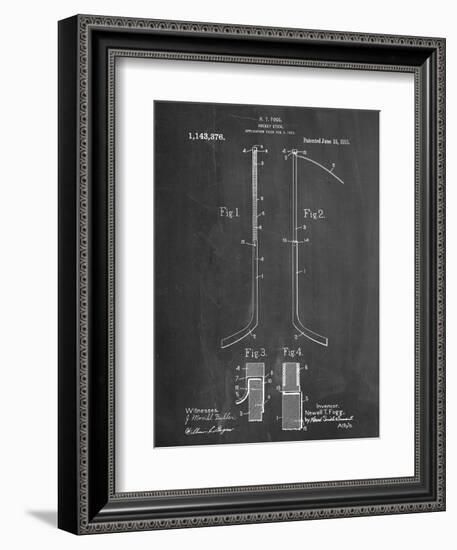 Hockey Stick Patent-null-Framed Premium Giclee Print