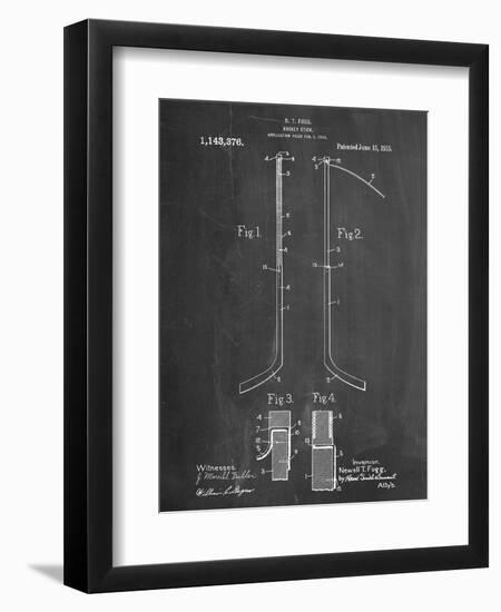 Hockey Stick Patent-null-Framed Art Print