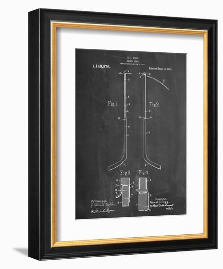 Hockey Stick Patent-null-Framed Art Print