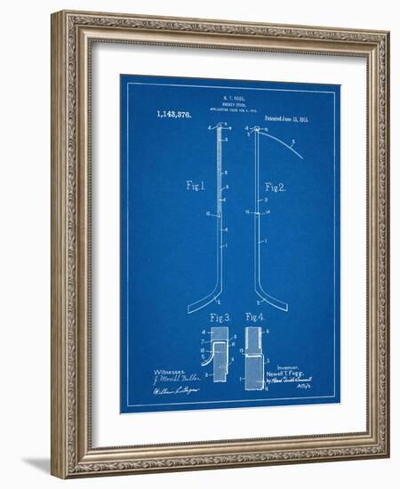 Hockey Stick Patent-null-Framed Art Print