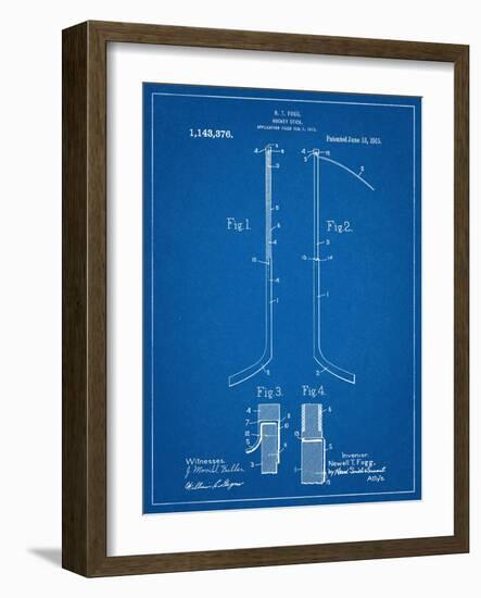 Hockey Stick Patent-null-Framed Art Print