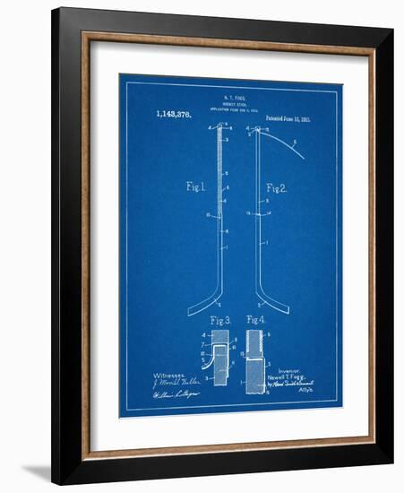 Hockey Stick Patent-null-Framed Art Print