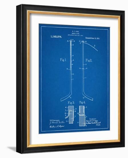 Hockey Stick Patent-null-Framed Art Print