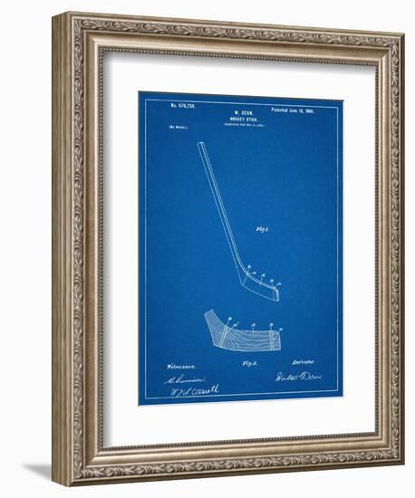 Hockey Stick Patent-null-Framed Art Print