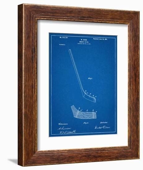 Hockey Stick Patent-null-Framed Art Print