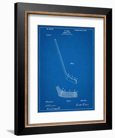 Hockey Stick Patent-null-Framed Art Print