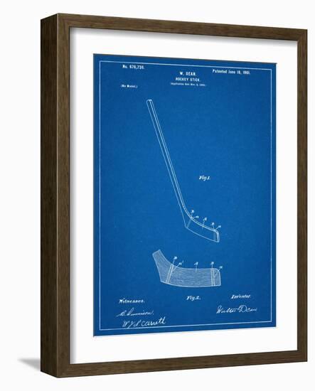 Hockey Stick Patent-null-Framed Art Print