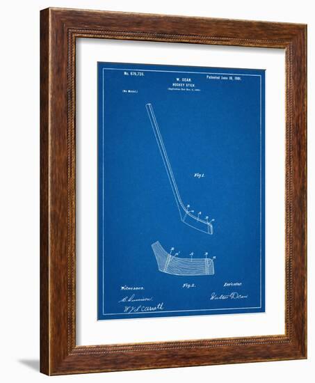 Hockey Stick Patent-null-Framed Art Print