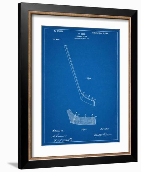 Hockey Stick Patent-null-Framed Art Print