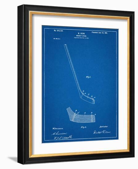 Hockey Stick Patent-null-Framed Art Print