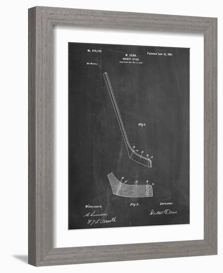 Hockey Stick Patent-null-Framed Premium Giclee Print