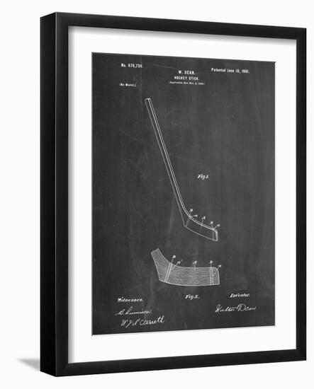 Hockey Stick Patent-null-Framed Premium Giclee Print