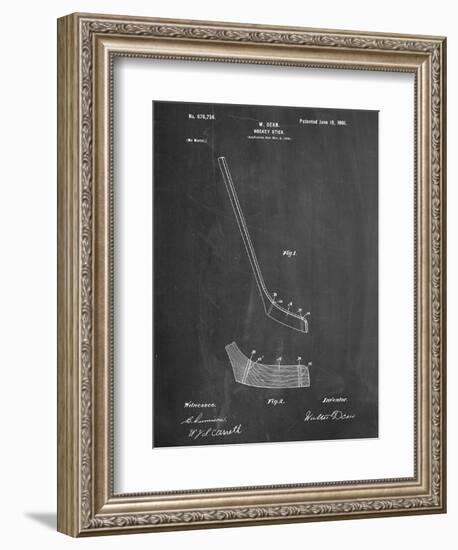 Hockey Stick Patent-null-Framed Premium Giclee Print