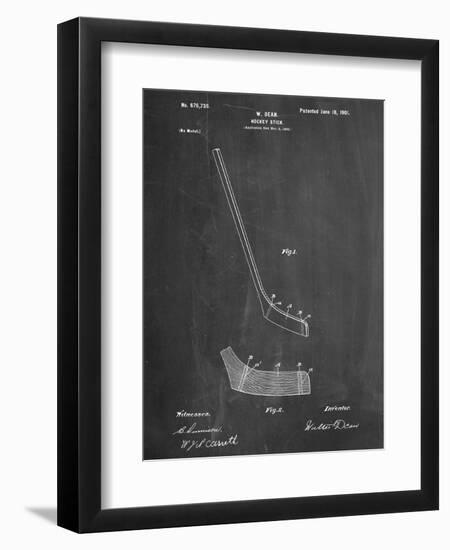 Hockey Stick Patent-null-Framed Premium Giclee Print