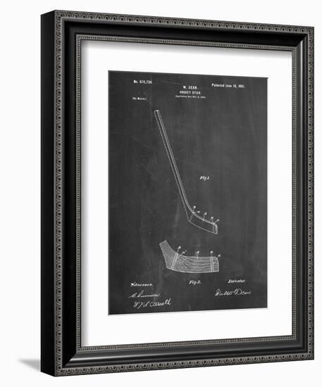 Hockey Stick Patent-null-Framed Premium Giclee Print