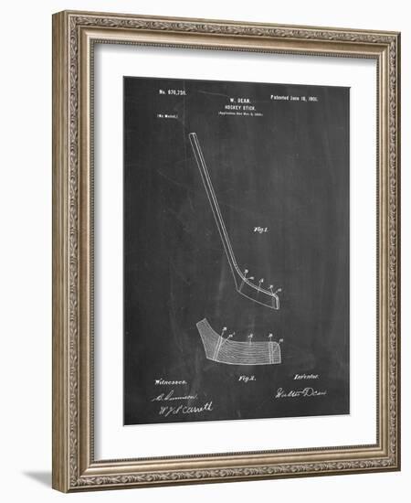 Hockey Stick Patent-null-Framed Art Print