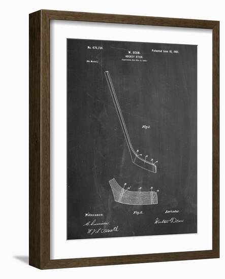 Hockey Stick Patent-null-Framed Art Print