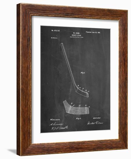 Hockey Stick Patent-null-Framed Art Print