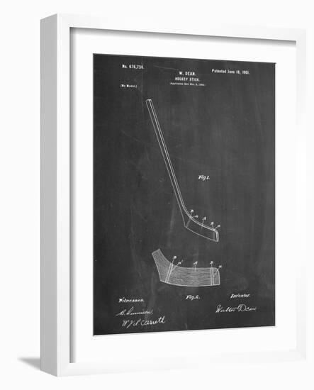 Hockey Stick Patent-null-Framed Art Print