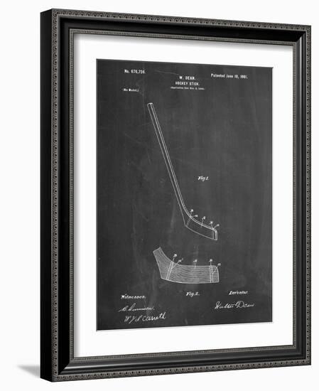 Hockey Stick Patent-null-Framed Art Print