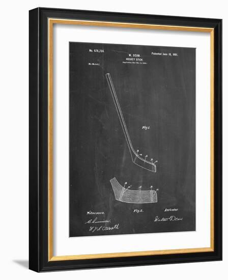 Hockey Stick Patent-null-Framed Art Print