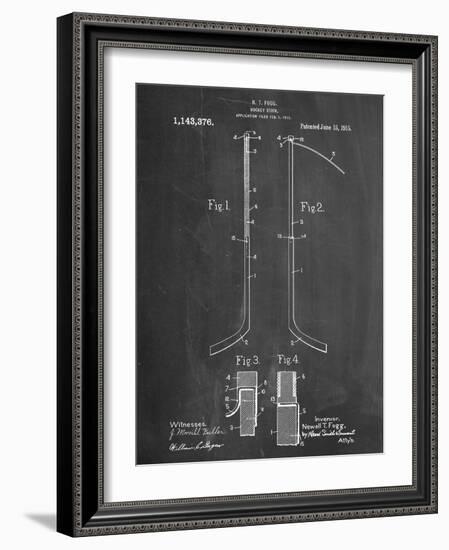 Hockey Stick Patent-null-Framed Art Print