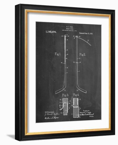 Hockey Stick Patent-null-Framed Art Print