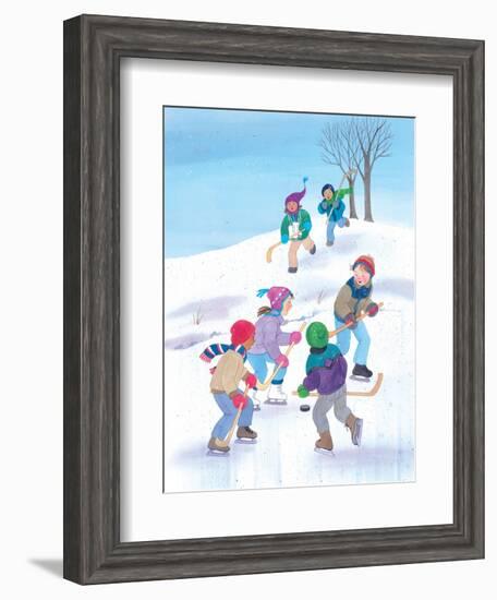 Hockey Time - Humpty Dumpty-Kathryn Mitter-Framed Giclee Print