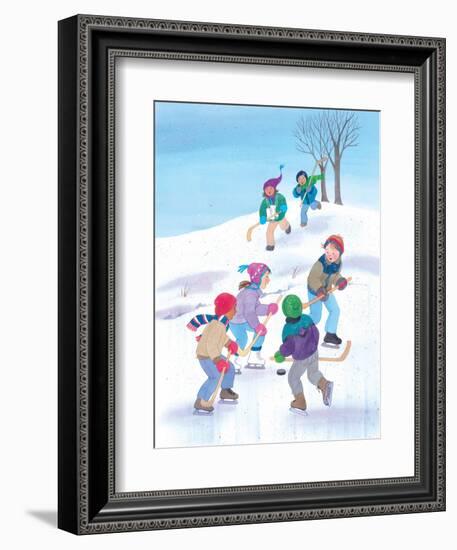 Hockey Time - Humpty Dumpty-Kathryn Mitter-Framed Giclee Print