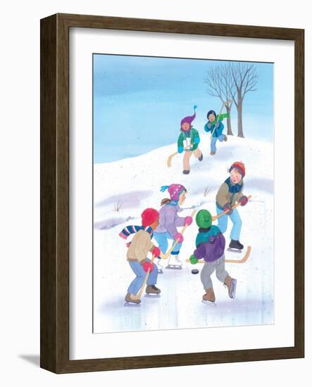 Hockey Time - Humpty Dumpty-Kathryn Mitter-Framed Giclee Print