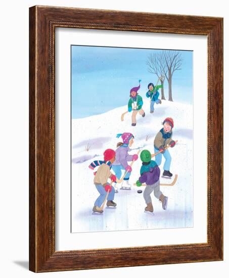 Hockey Time - Humpty Dumpty-Kathryn Mitter-Framed Giclee Print