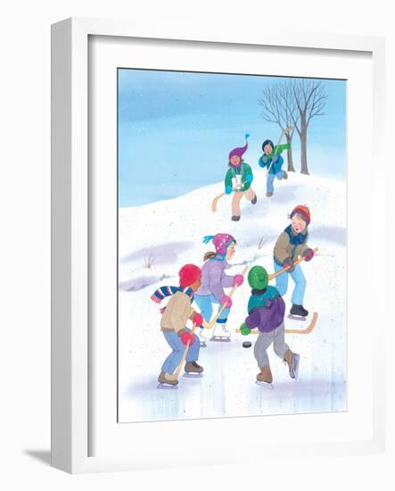 Hockey Time - Humpty Dumpty-Kathryn Mitter-Framed Giclee Print