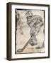 Hockey Type Black-Jace Grey-Framed Art Print