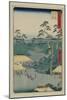 Hodogaya-Ando Hiroshige-Mounted Art Print