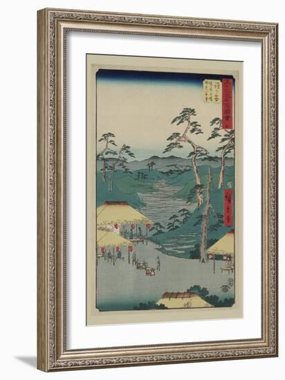 Hodogaya-Ando Hiroshige-Framed Premium Giclee Print