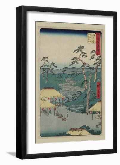 Hodogaya-Ando Hiroshige-Framed Premium Giclee Print