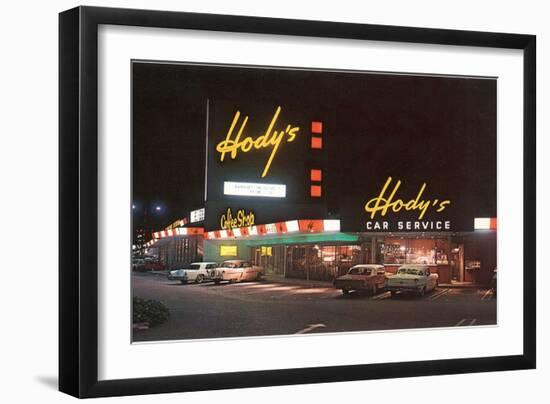 Hody's Drive-In, Roadside Retro-null-Framed Art Print