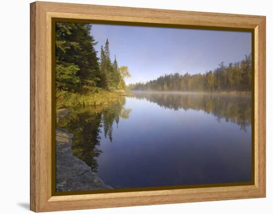 Hoe Lake, Boundary Waters Canoe Area Wilderness, Superior National Forest, Minnesota, USA-Gary Cook-Framed Premier Image Canvas