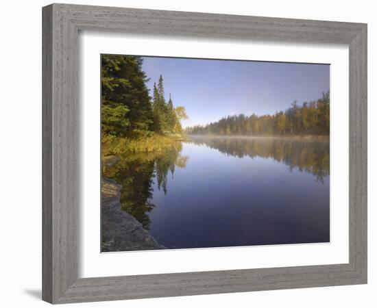 Hoe Lake, Boundary Waters Canoe Area Wilderness, Superior National Forest, Minnesota, USA-Gary Cook-Framed Photographic Print