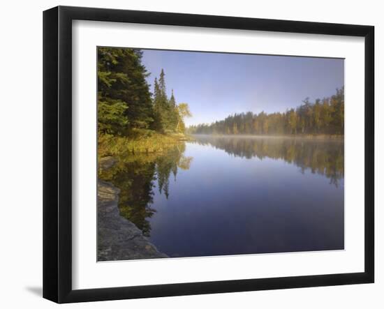 Hoe Lake, Boundary Waters Canoe Area Wilderness, Superior National Forest, Minnesota, USA-Gary Cook-Framed Photographic Print