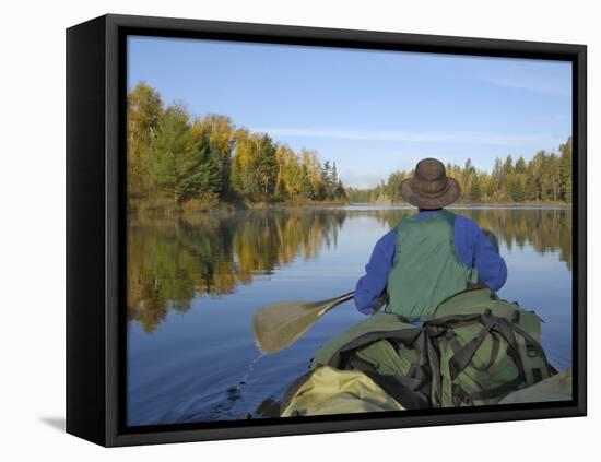 Hoe Lake, Boundary Waters Canoe Area Wilderness, Superior National Forest, Minnesota, USA-Gary Cook-Framed Premier Image Canvas