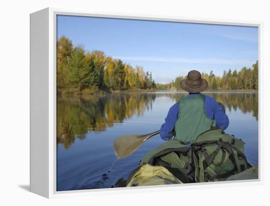 Hoe Lake, Boundary Waters Canoe Area Wilderness, Superior National Forest, Minnesota, USA-Gary Cook-Framed Premier Image Canvas